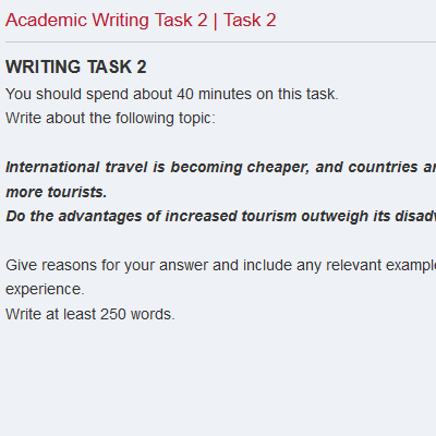 Academic Writing Task 2 | Task 2
