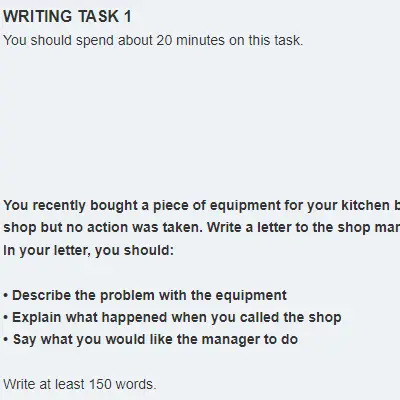 Mock Test 15 | General Writing Task 1