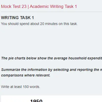 Mock Test 23 | Academic Writing Task 1