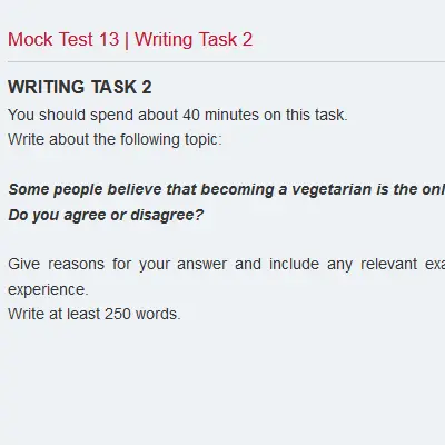 Mock Test 13 | Writing Task 2