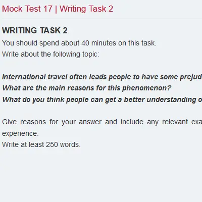 Mock Test 17 | Writing Task 2