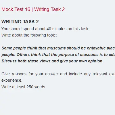 Mock Test 16 | Writing Task 2