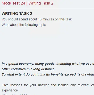 Mock Test 24 | Writing Task 2